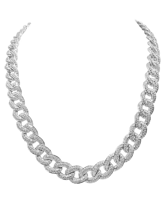 Diamond Curb Chain Necklace