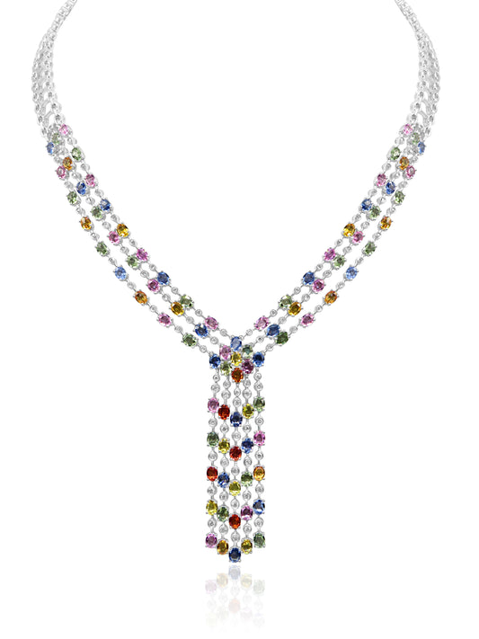 Multicolour Sapphire Necklace