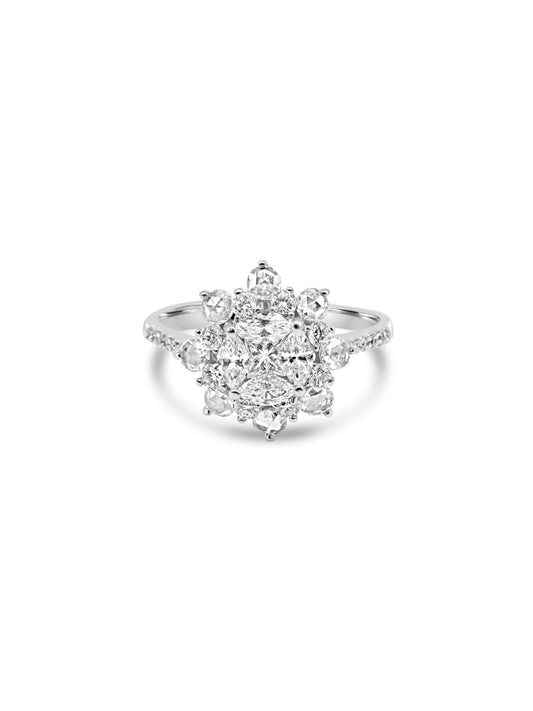 Floral Diamond Ring