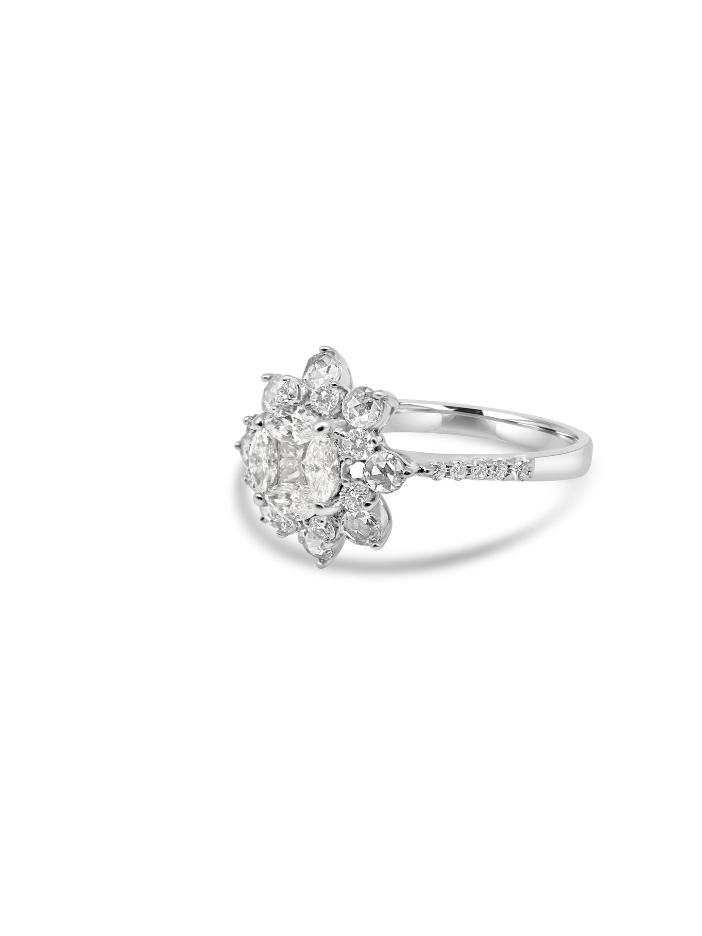Floral Diamond Ring