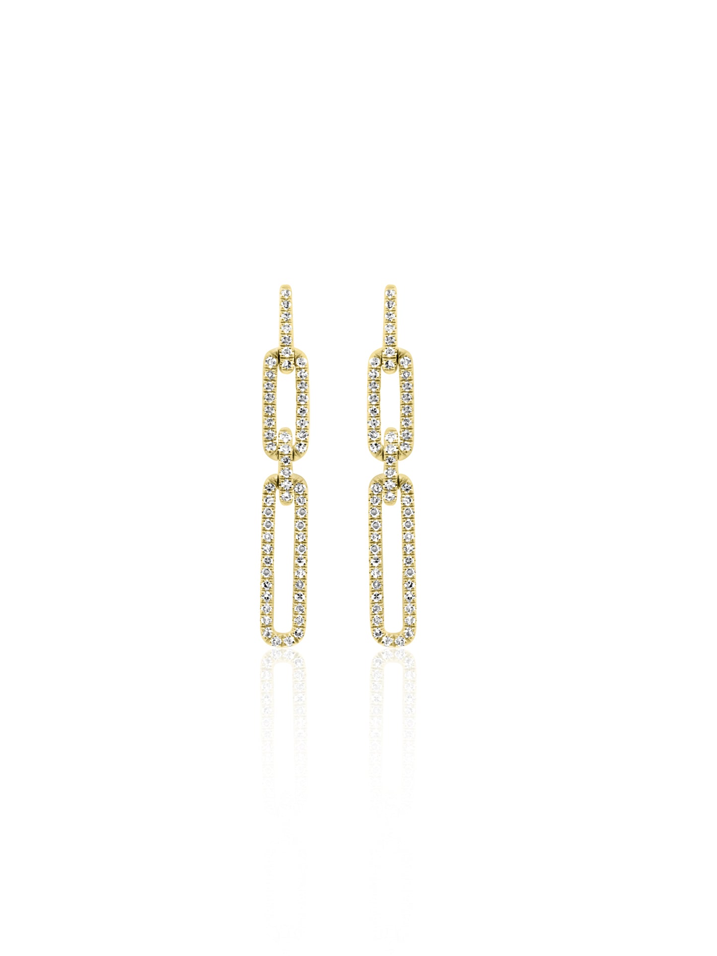 Diamond Chain Earrings
