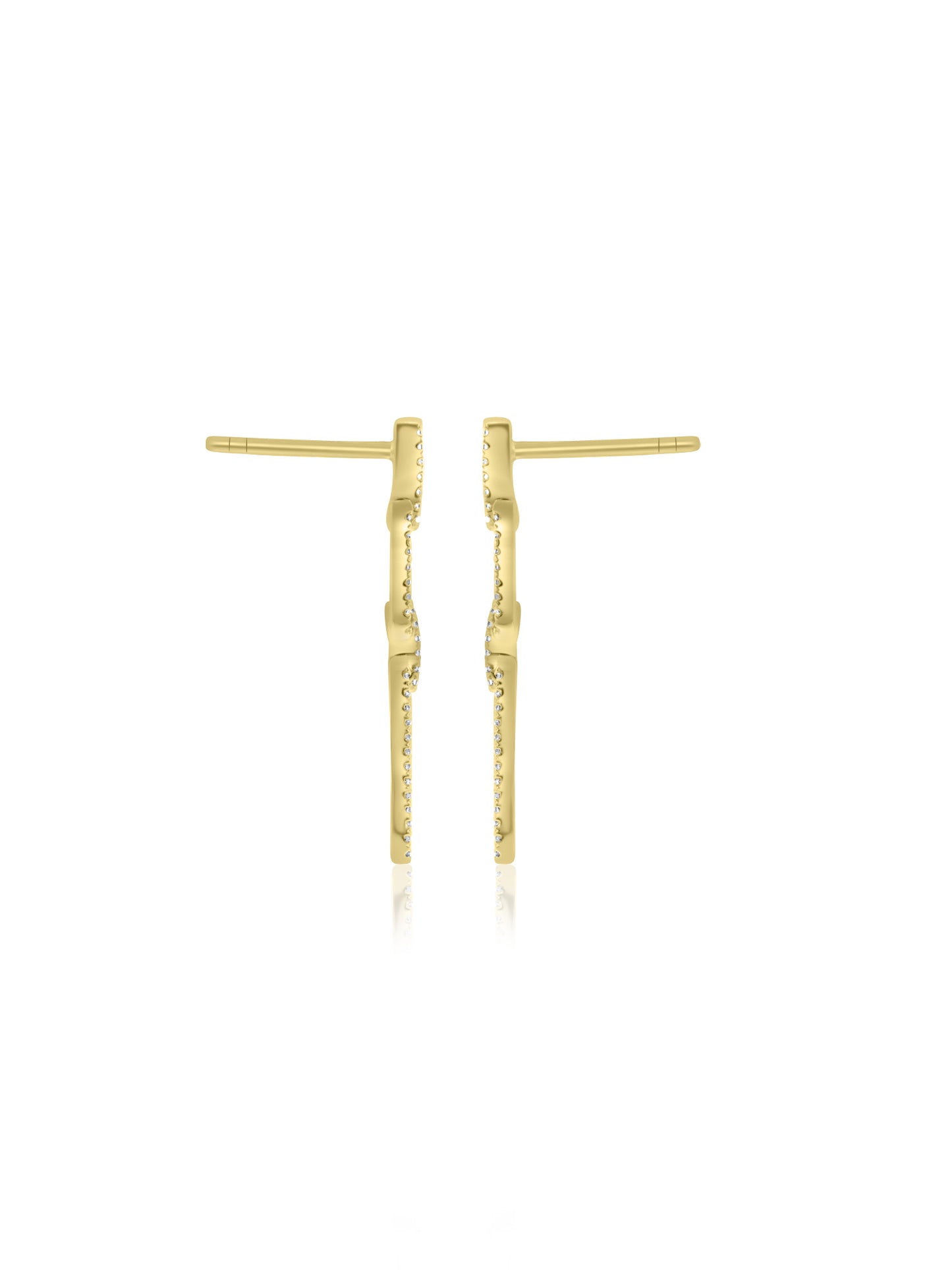 Diamond Chain Earrings