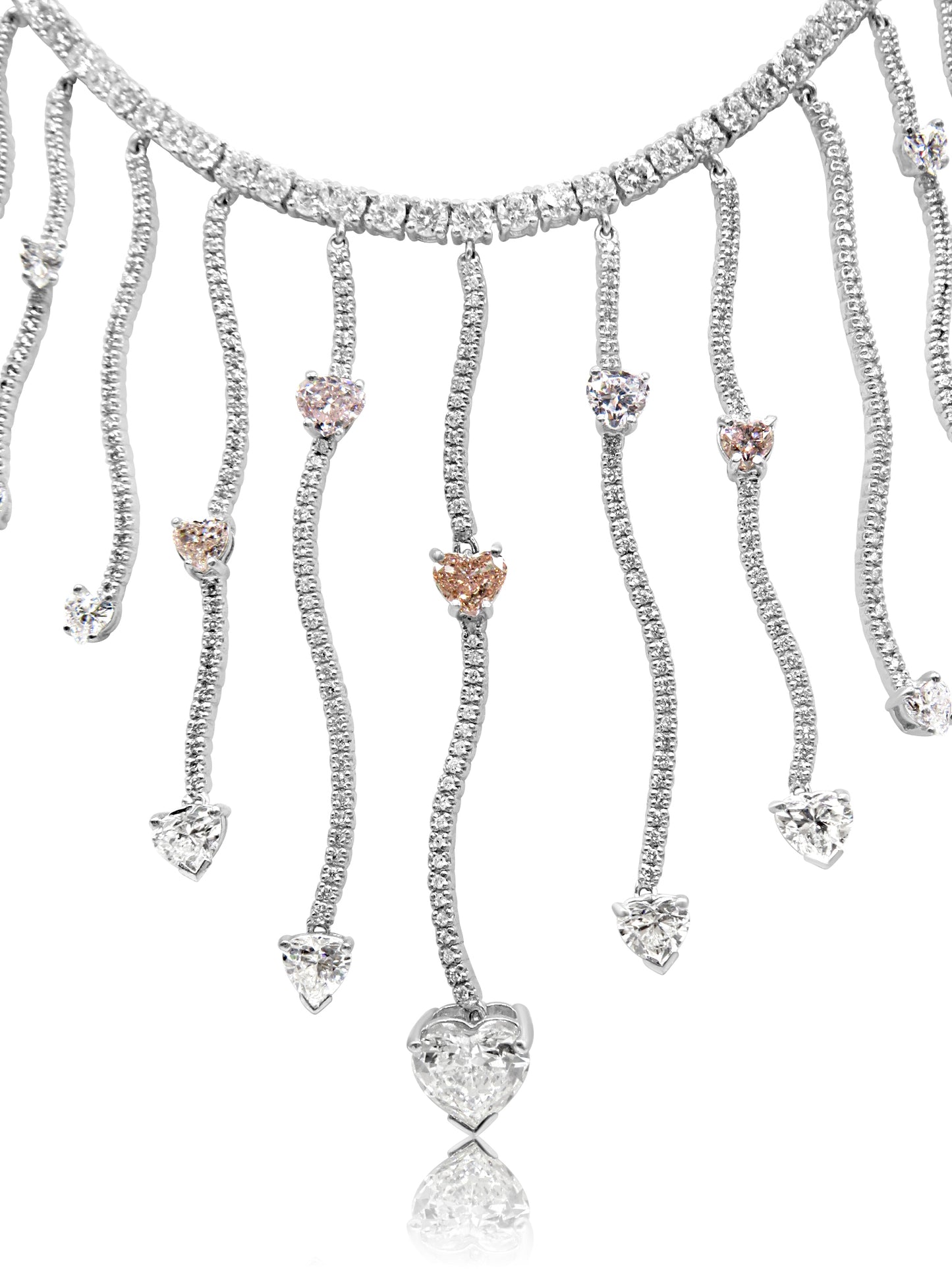 An Important Necklace with Heart shaped Diamonds