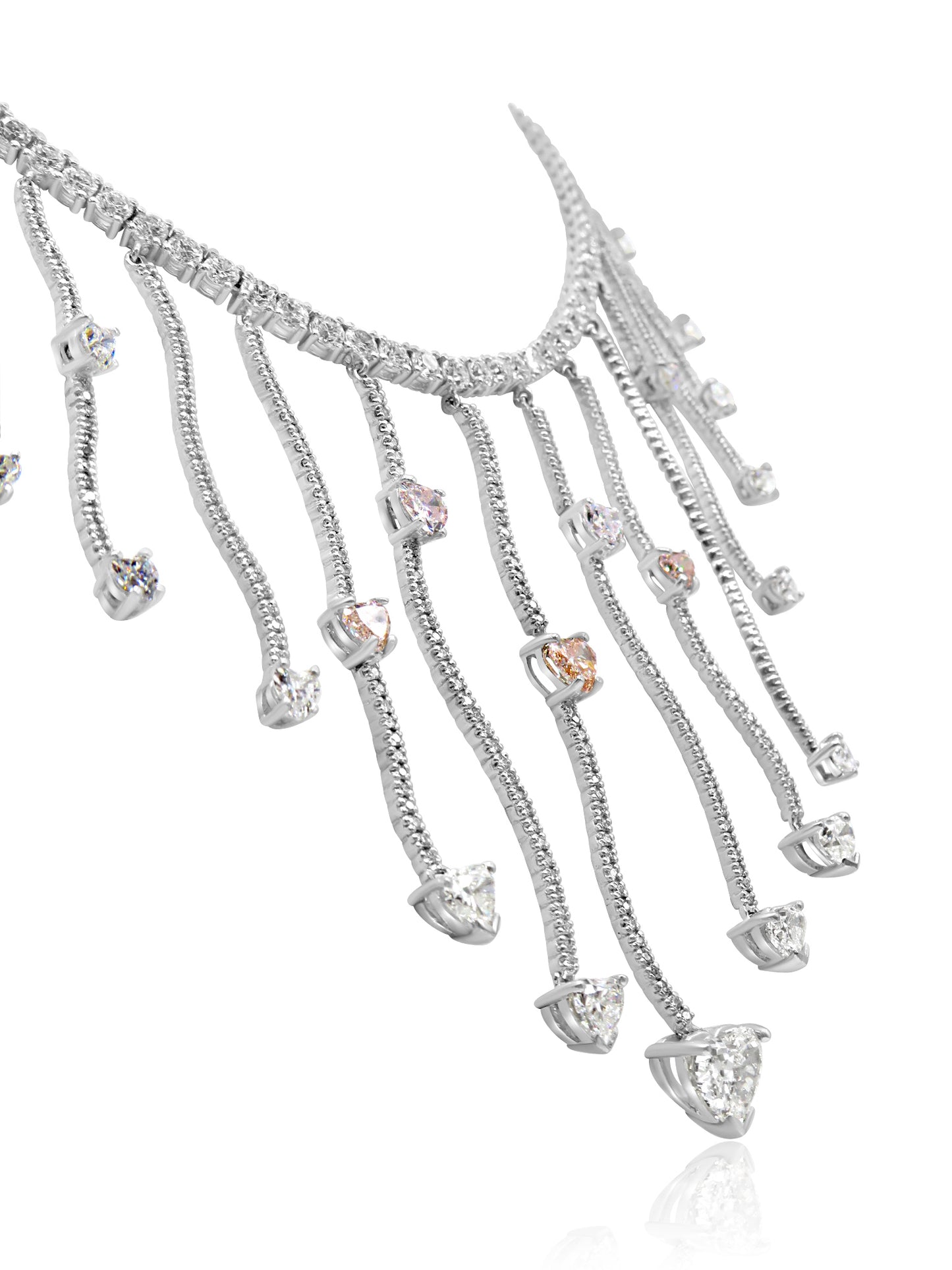 An Important Necklace with Heart shaped Diamonds
