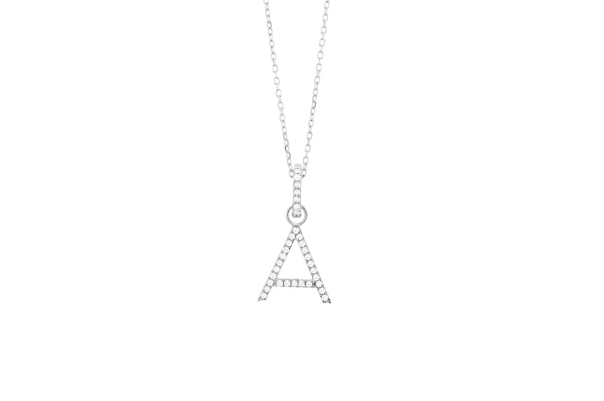Letter A pendant