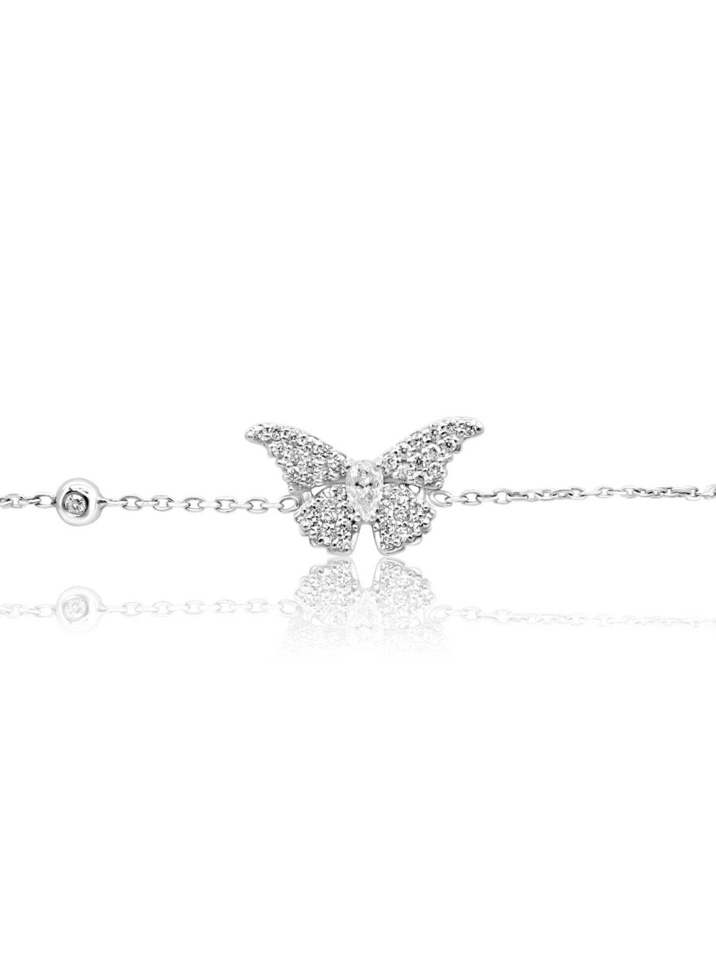 Diamond Butterfly Bracelet