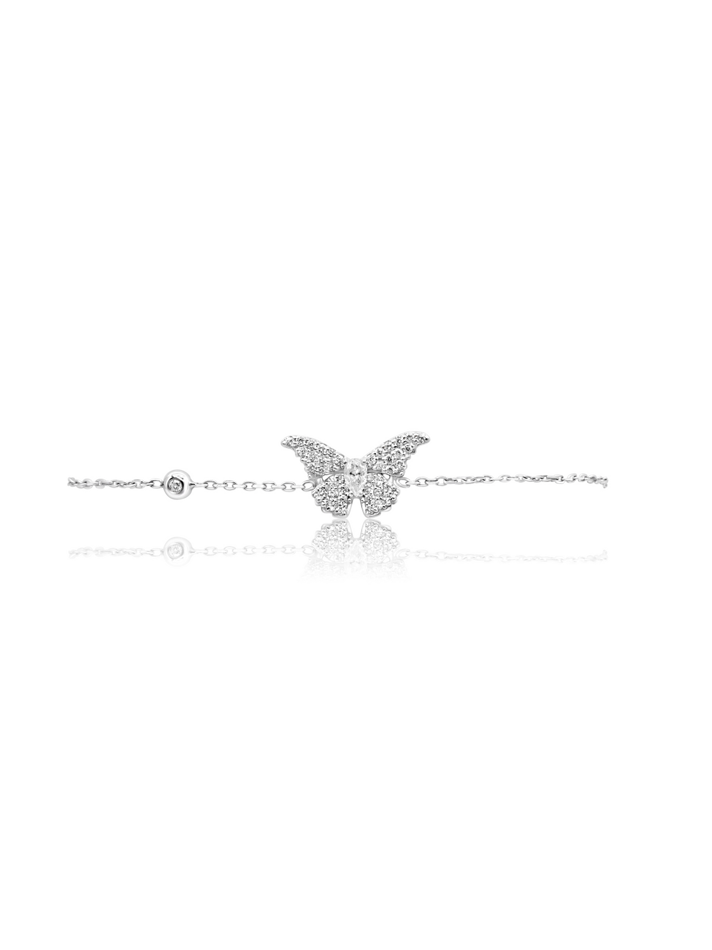 Diamond Butterfly Bracelet