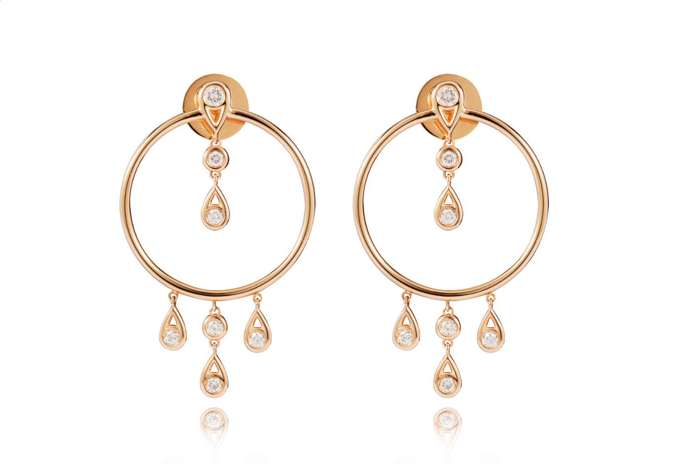 Gold and Diamond Bohemia Earrings