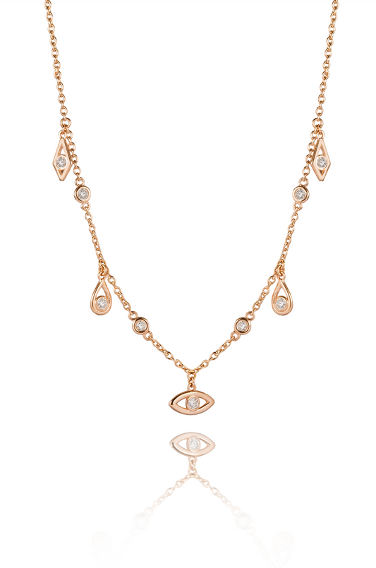 Gold and Diamond Bohemia Necklace
