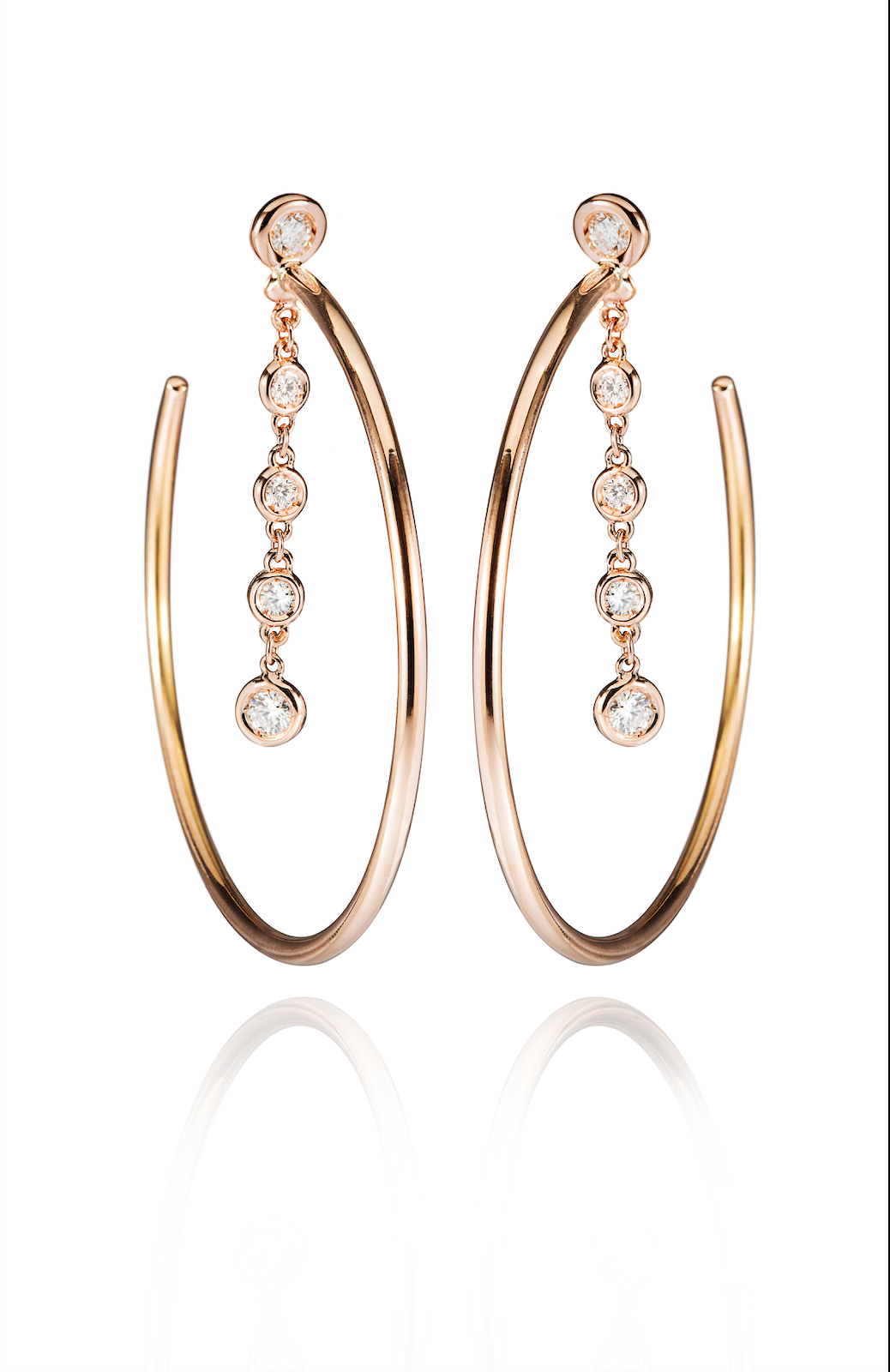 Diamond Hoop Earrings