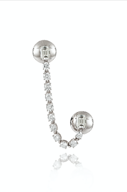 Diamond Double Earring