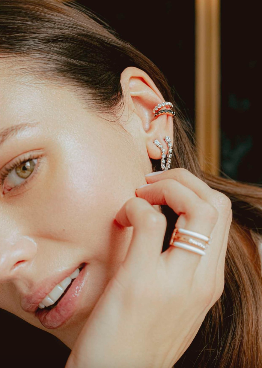 Diamond Double Earring