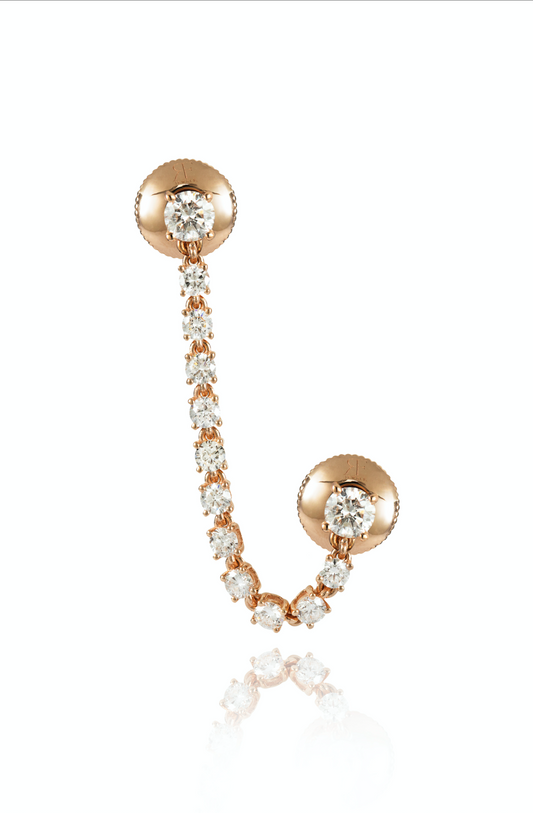 Diamond Double Earring