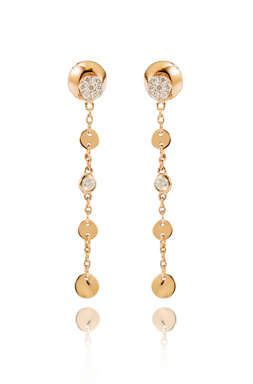 Gold and Diamond Earrings