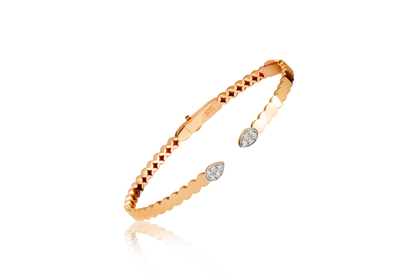 Gold and Diamond Bangle