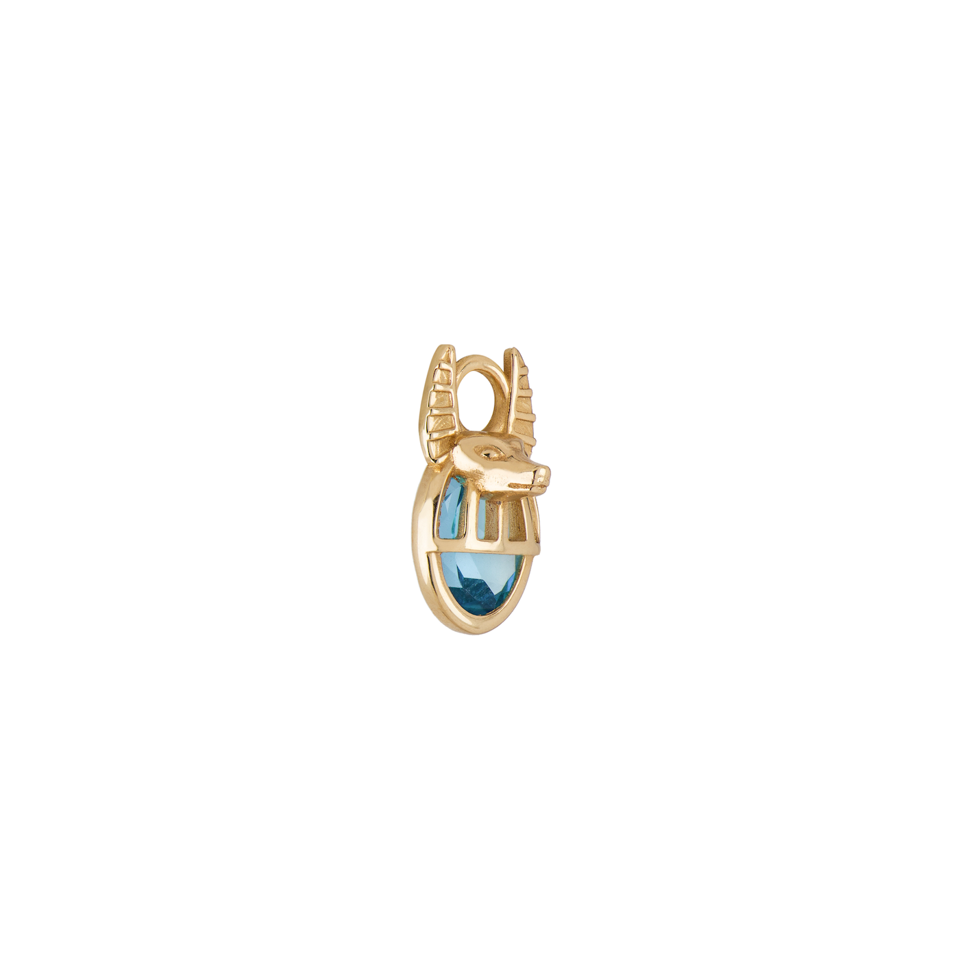 Aquarius Blue Topaz Capsule Pendant