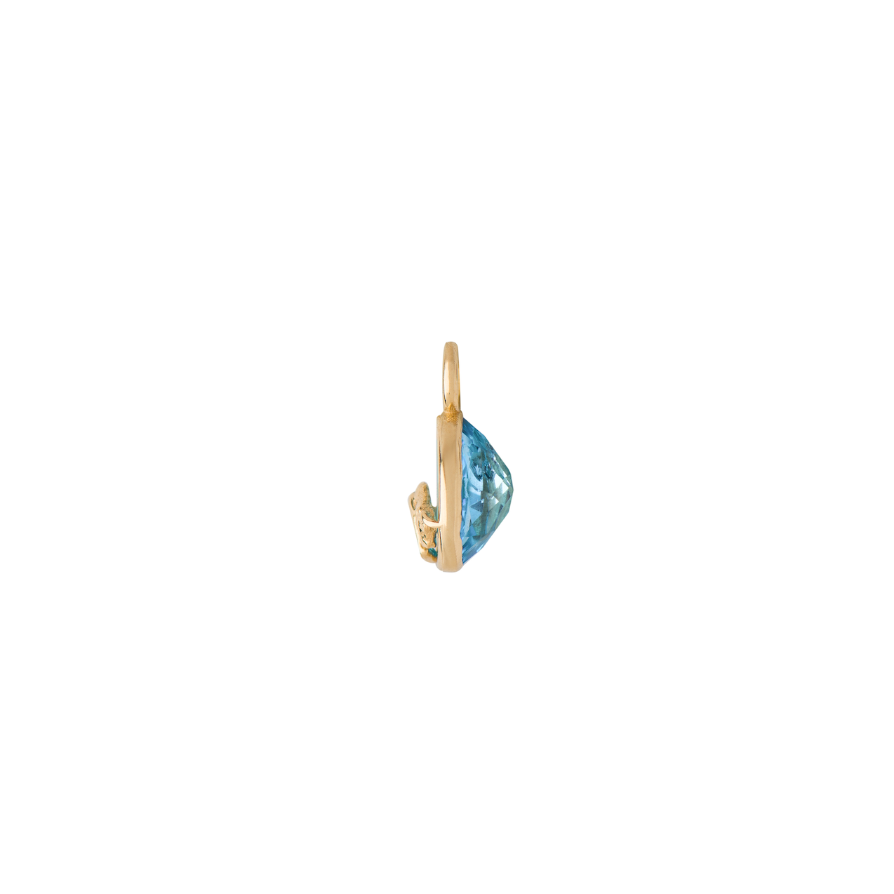 Taurus Capsule Pendant with Blue Topaz