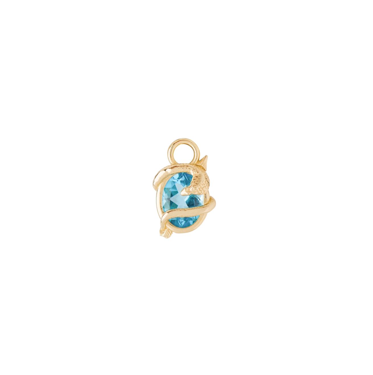 Sagittarius Capsule Pendant with Blue Topaz