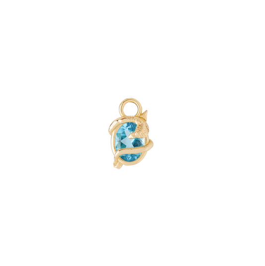 Sagittarius Capsule Pendant with Blue Topaz