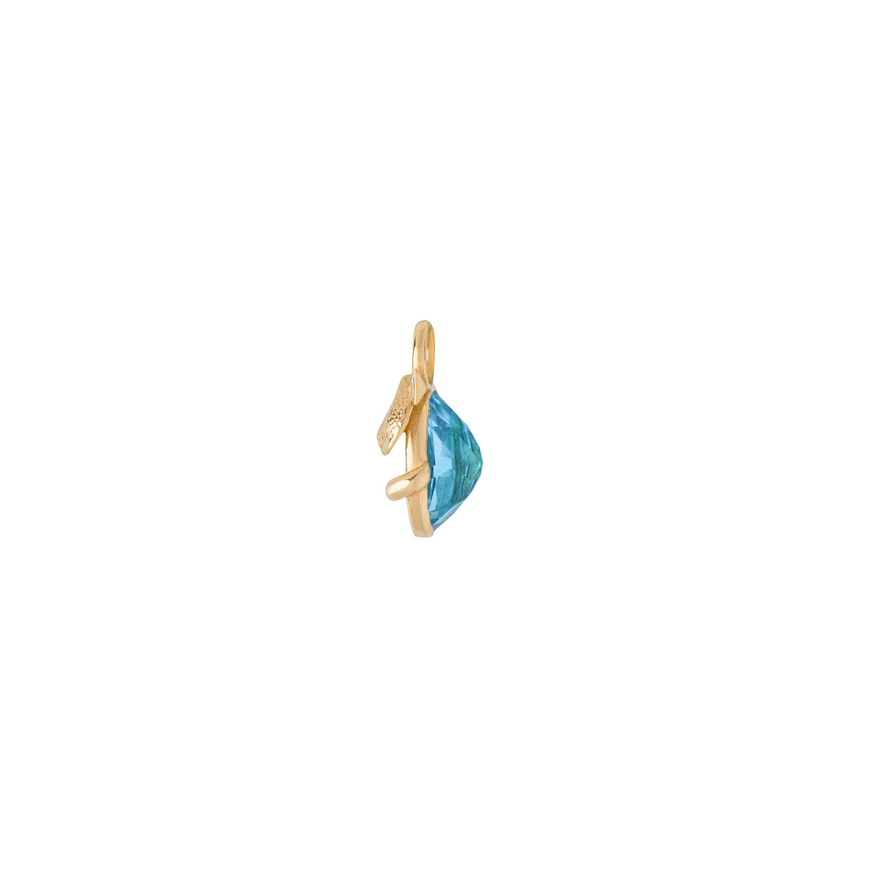 Sagittarius Capsule Pendant with Blue Topaz