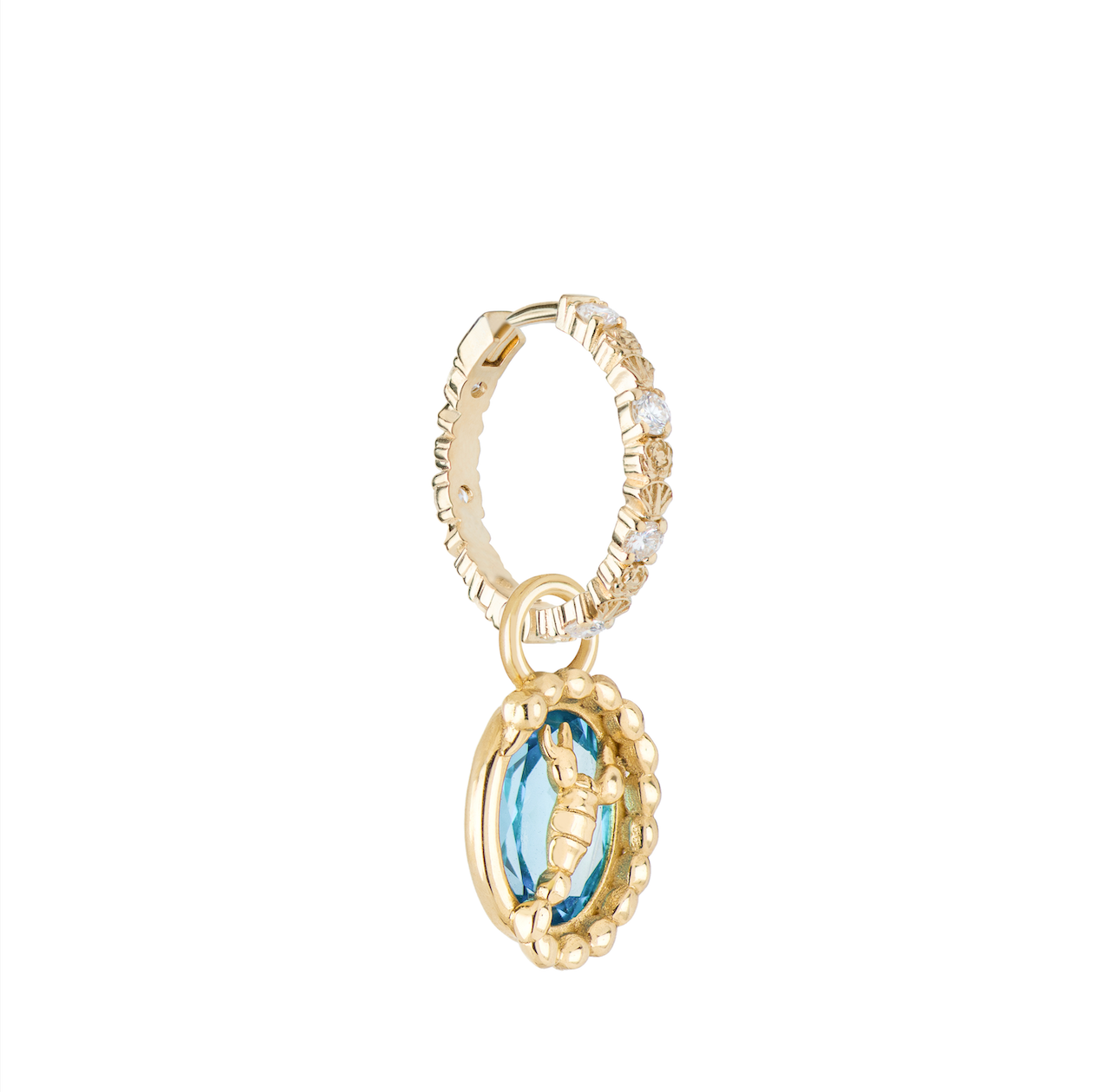 Scorpio Capsule Pendant with Blue Topaz