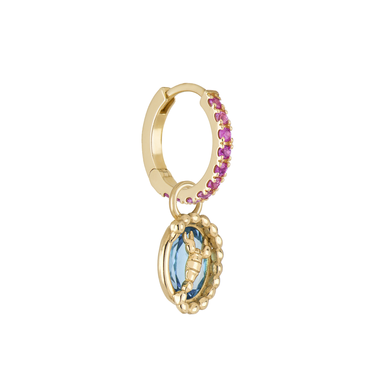 Scorpio Capsule Pendant with Blue Topaz