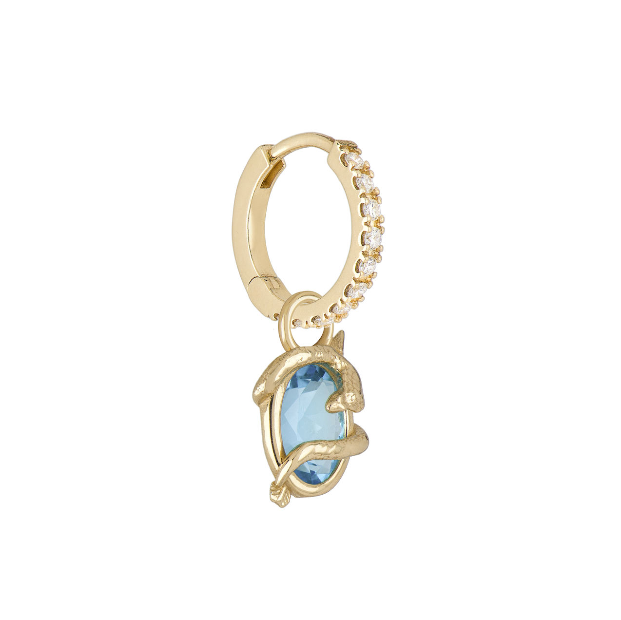 Sagittarius Capsule Pendant with Blue Topaz