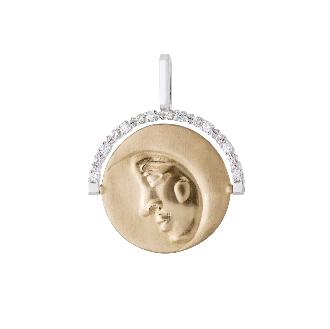 Sun and Moon Coin Pendant