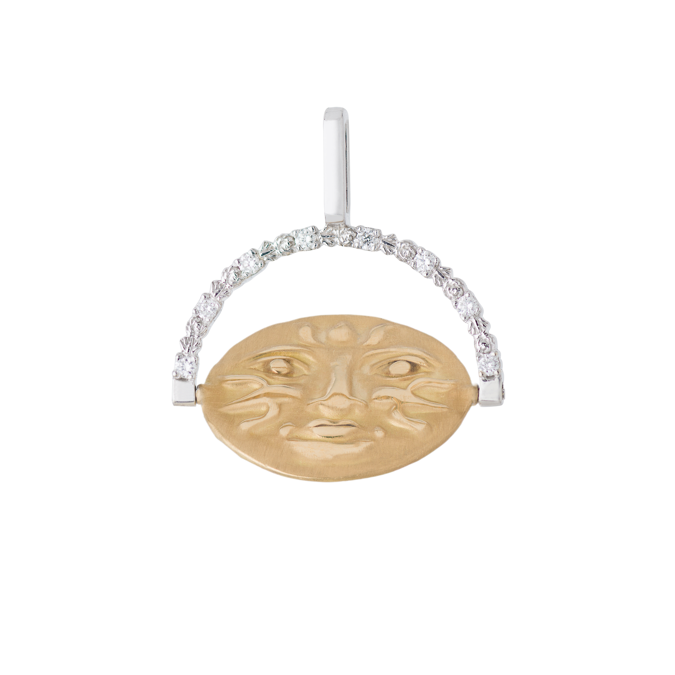 Sun and Moon Coin Pendant