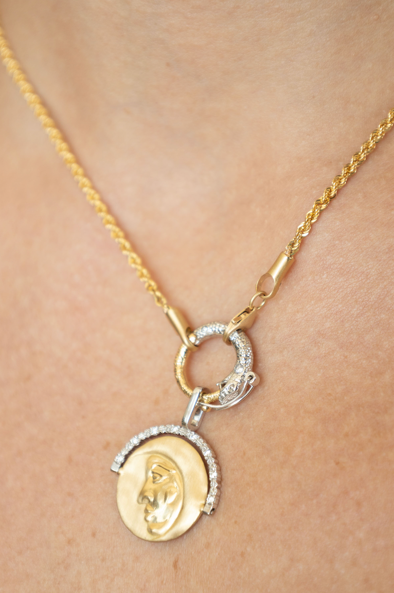 Sun and Moon Coin Pendant