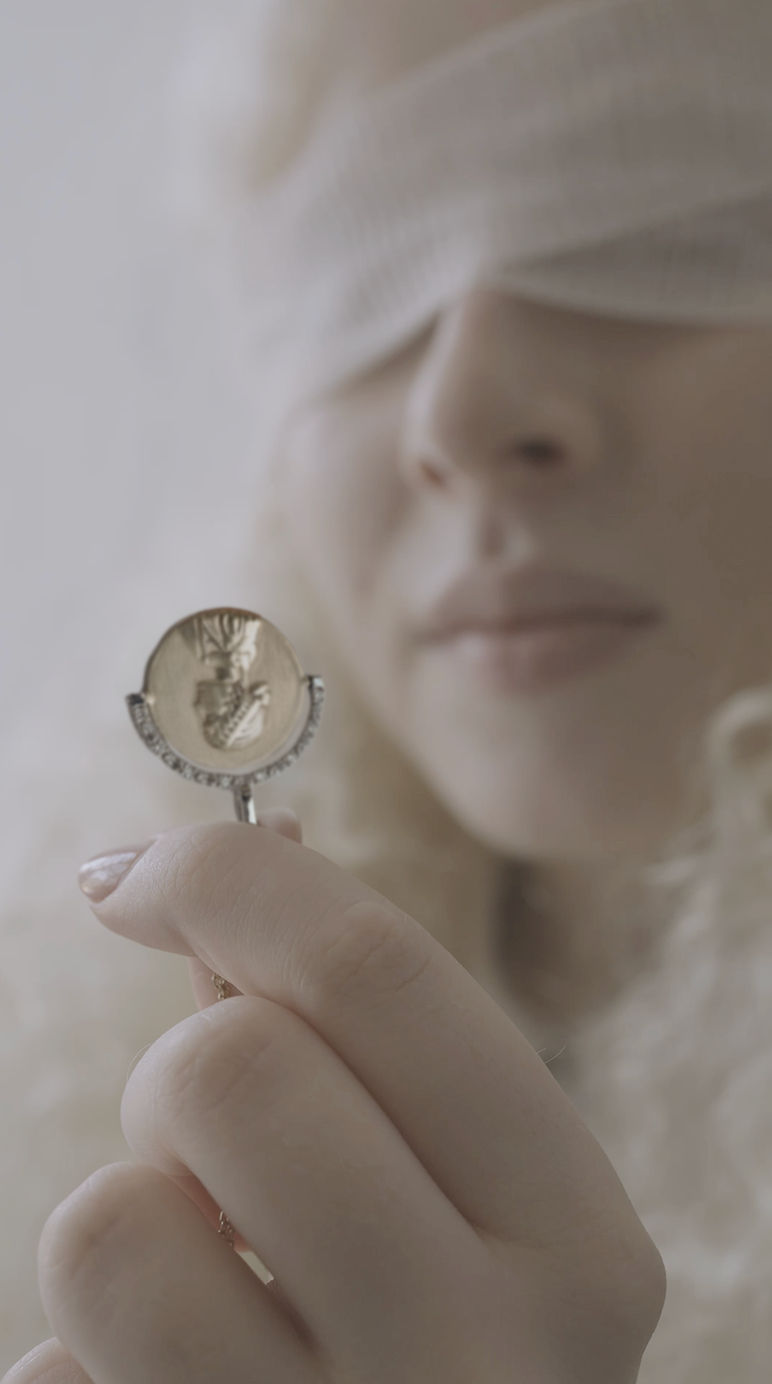 Empress and Emperor Coin Pendant