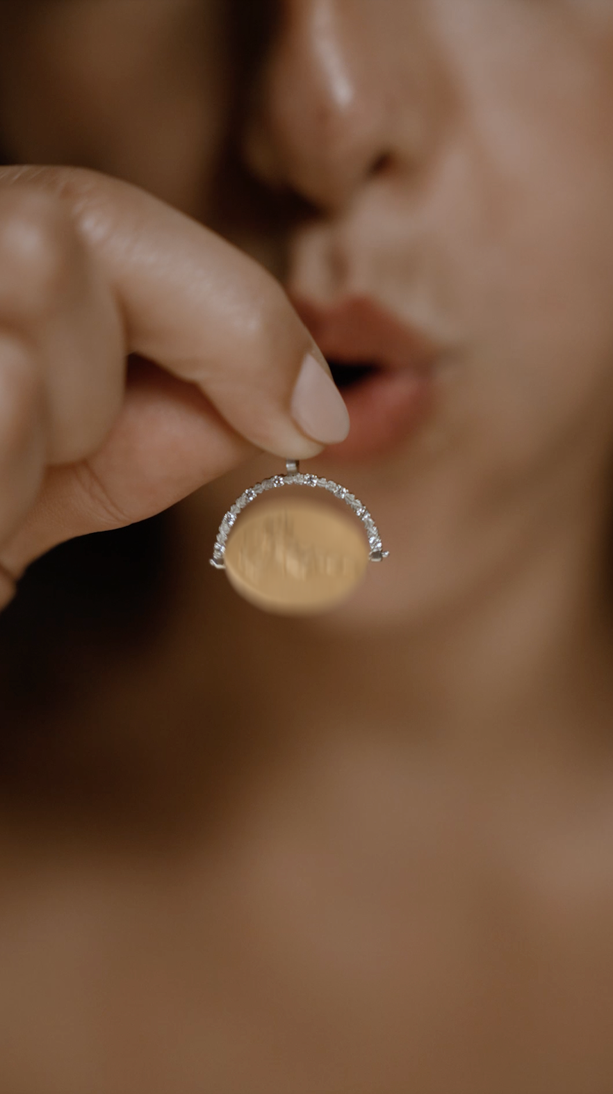 Lover and Hermit Coin Pendant