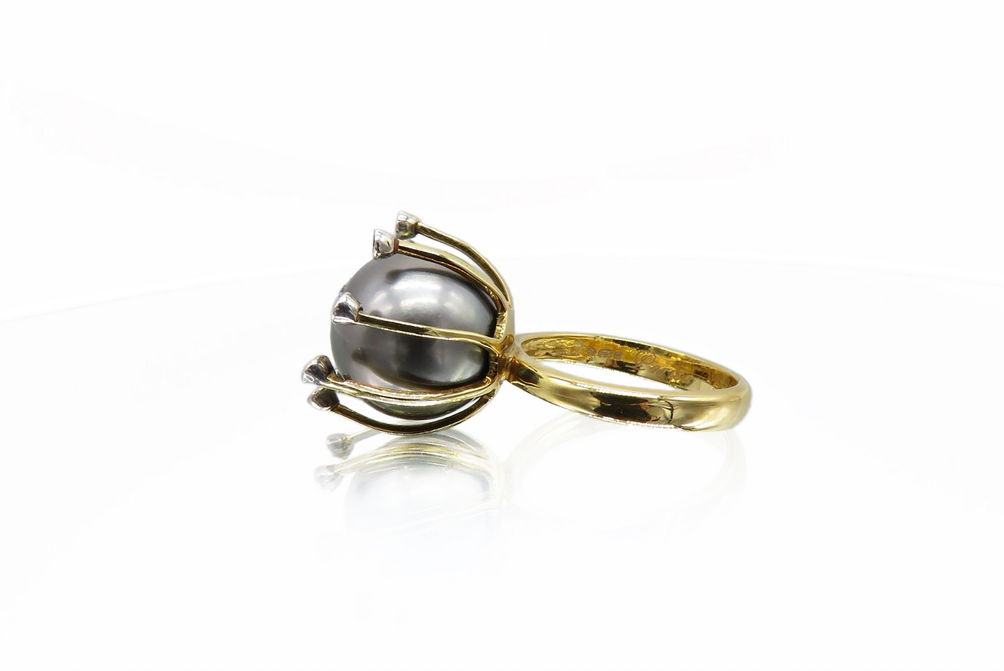 Golden Embrace Tahitian Pearl Ring