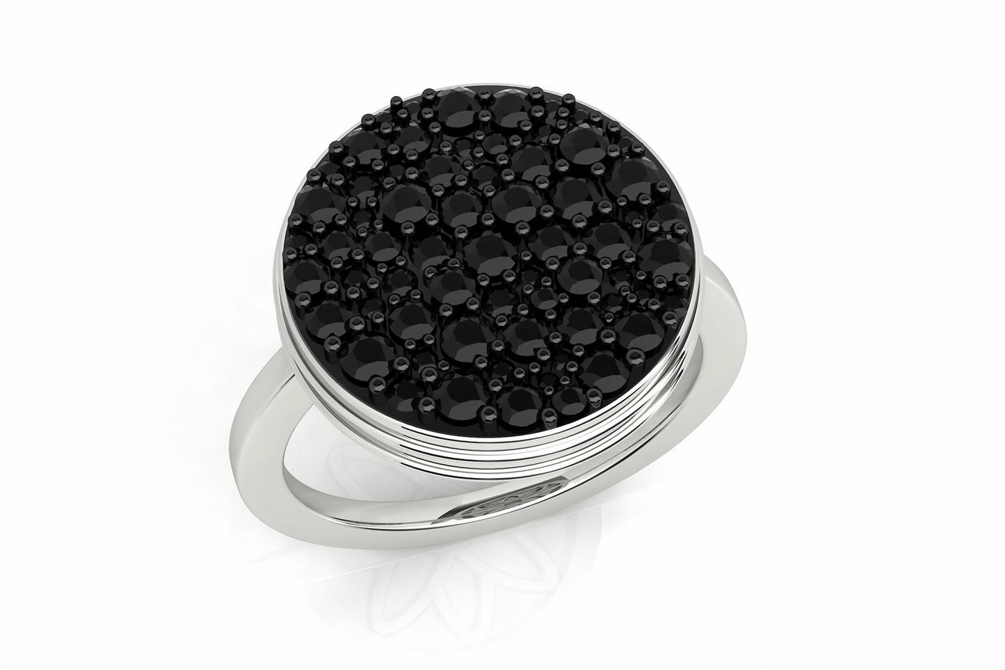 Black Caviar Diamond Ring