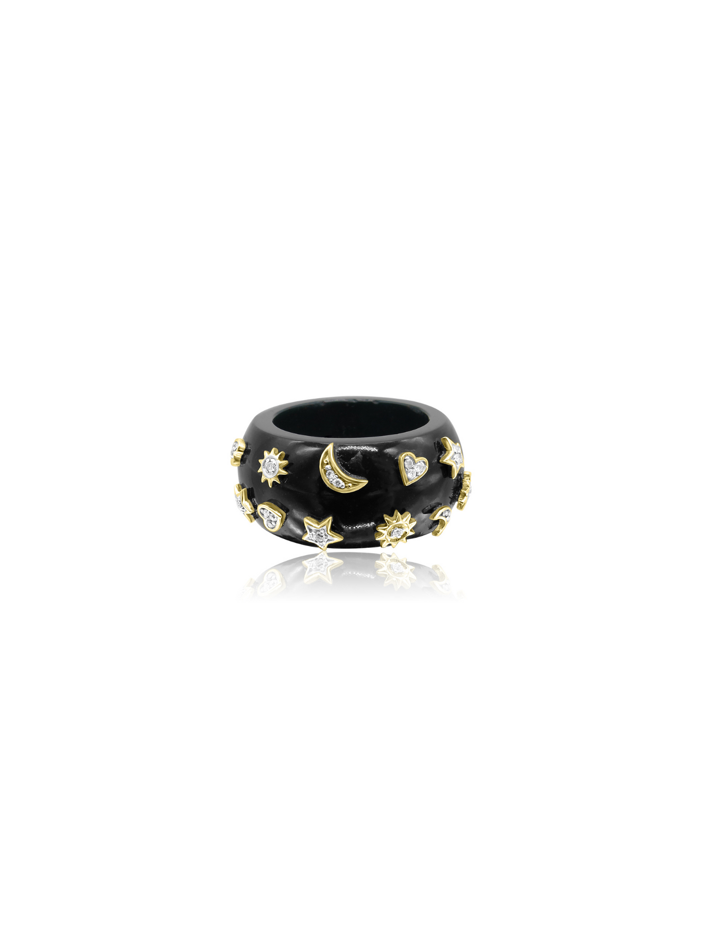 Cosmic Green Quartz Ring