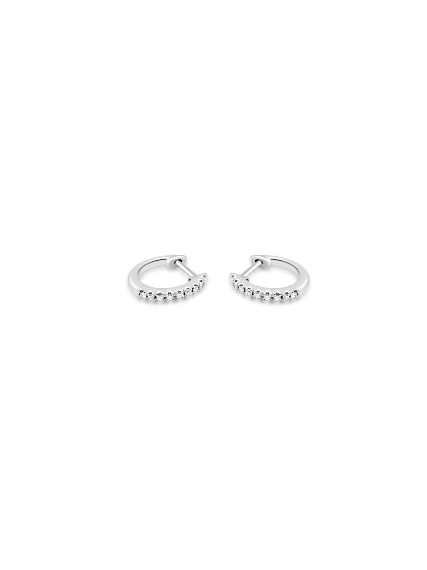 Diamond Hoop Earrings