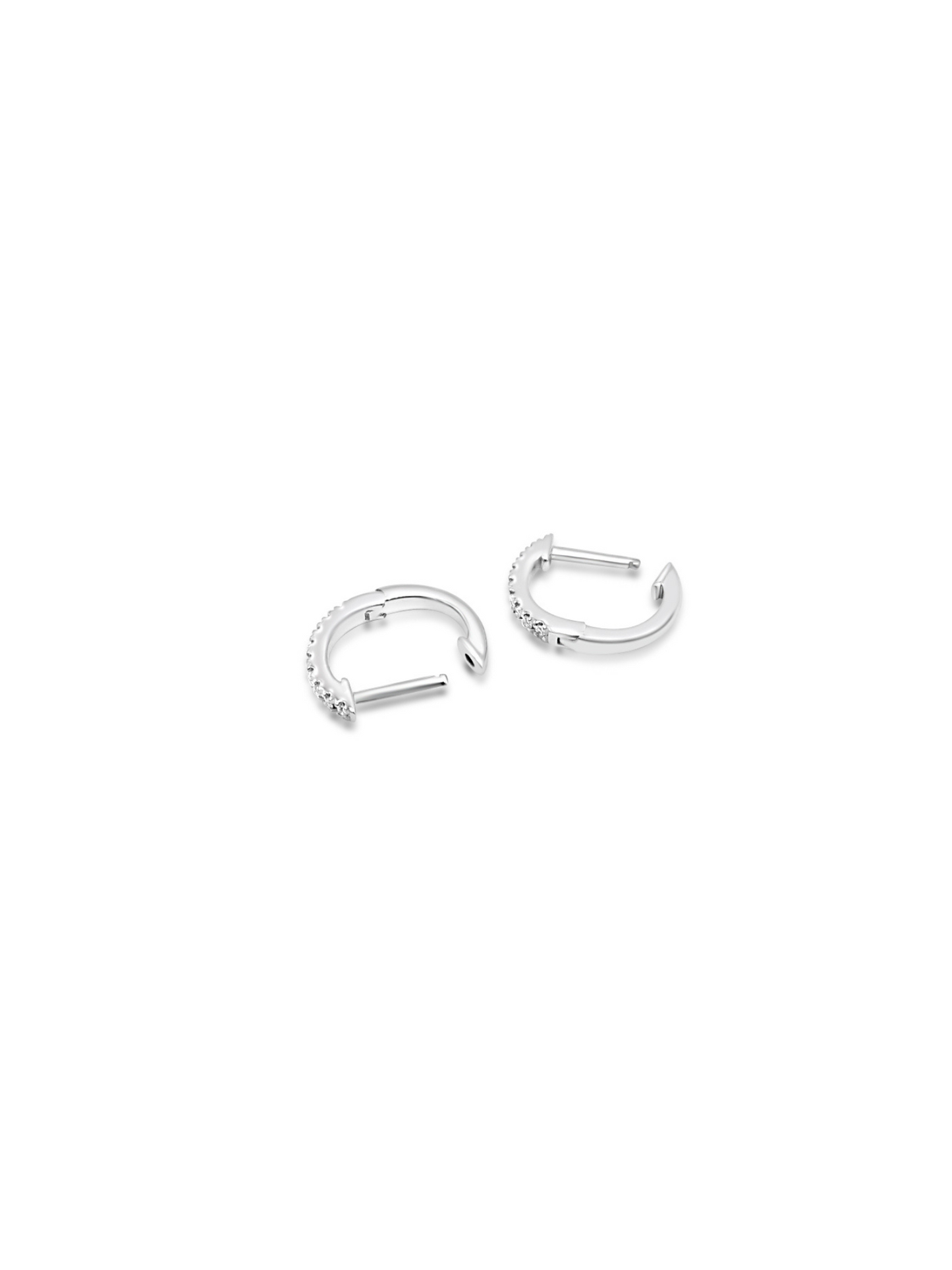 Diamond Hoop Earrings