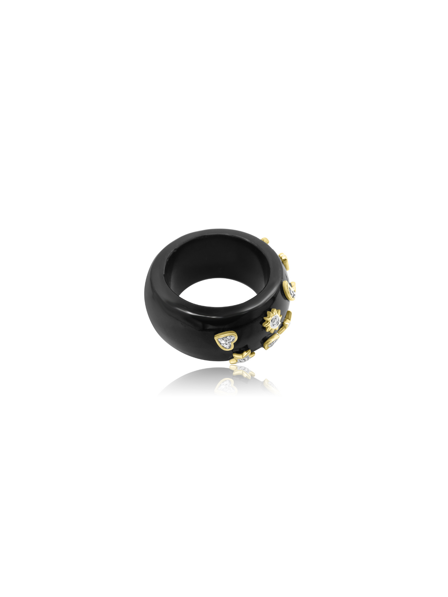 Cosmic Green Quartz Ring