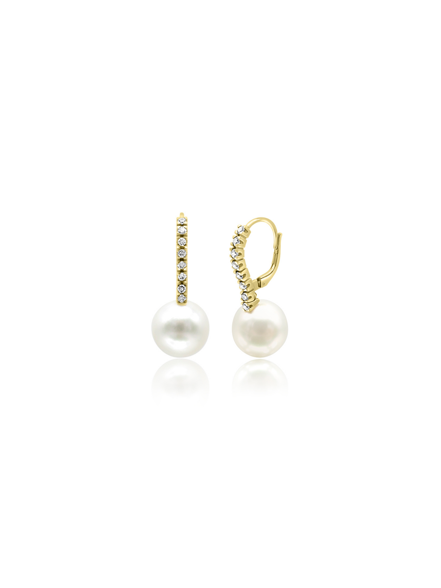 Pearl and Diamond Earrings