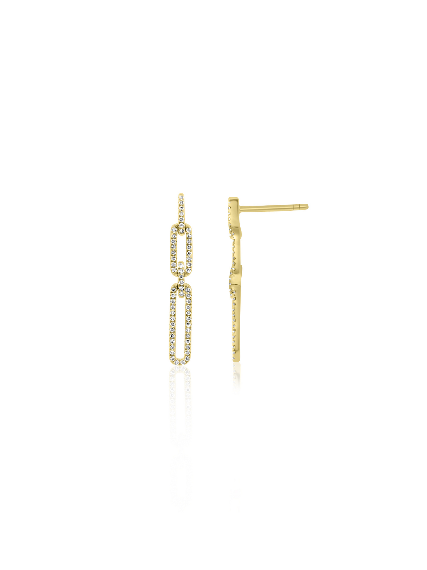 Diamond Chain Earrings