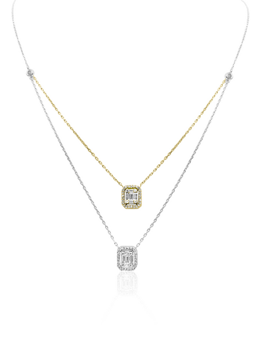 Double Pendant Necklace