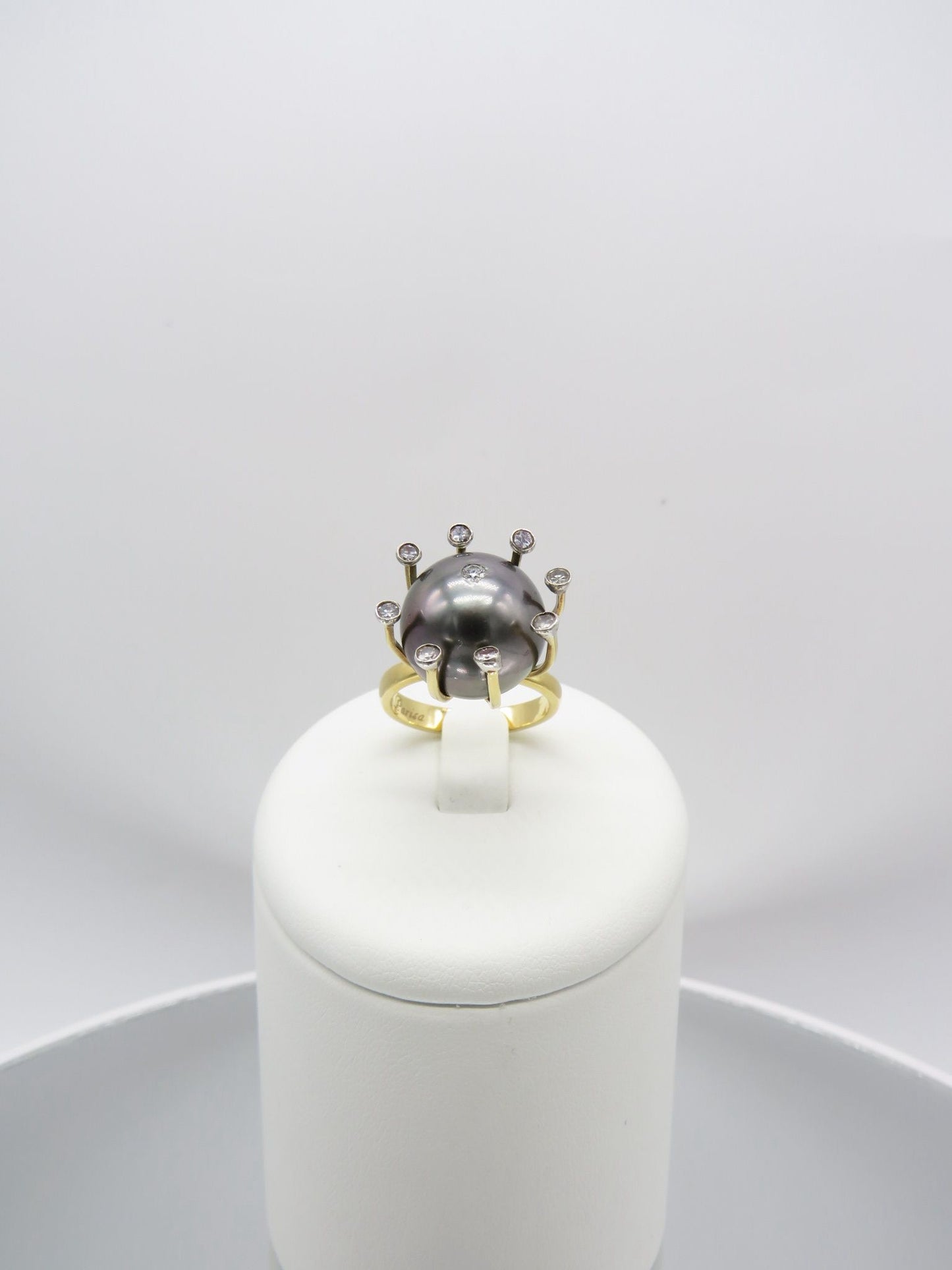 Golden Embrace Tahitian Pearl Ring