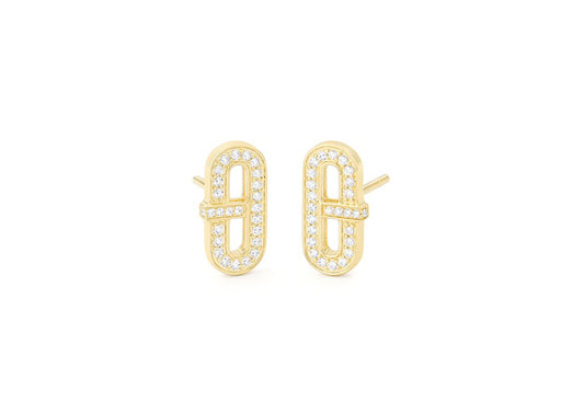 Gold and Diamond Studs