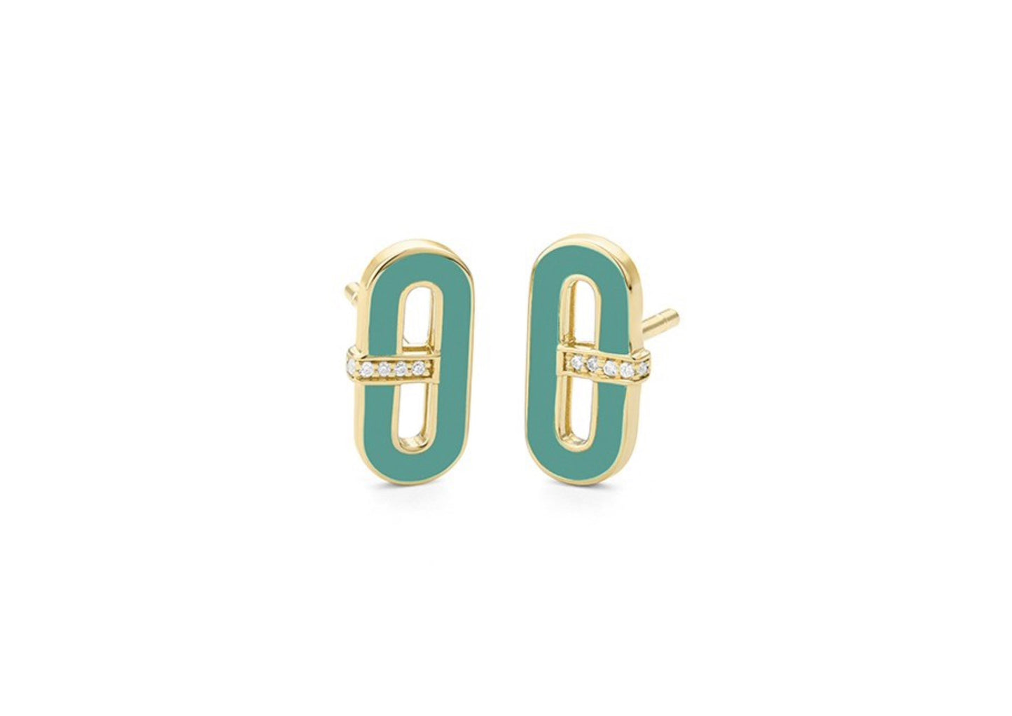 Diamond and Enamel Studs