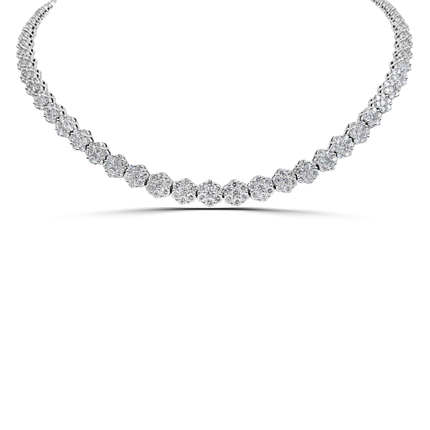 Diamond Cluster Necklace