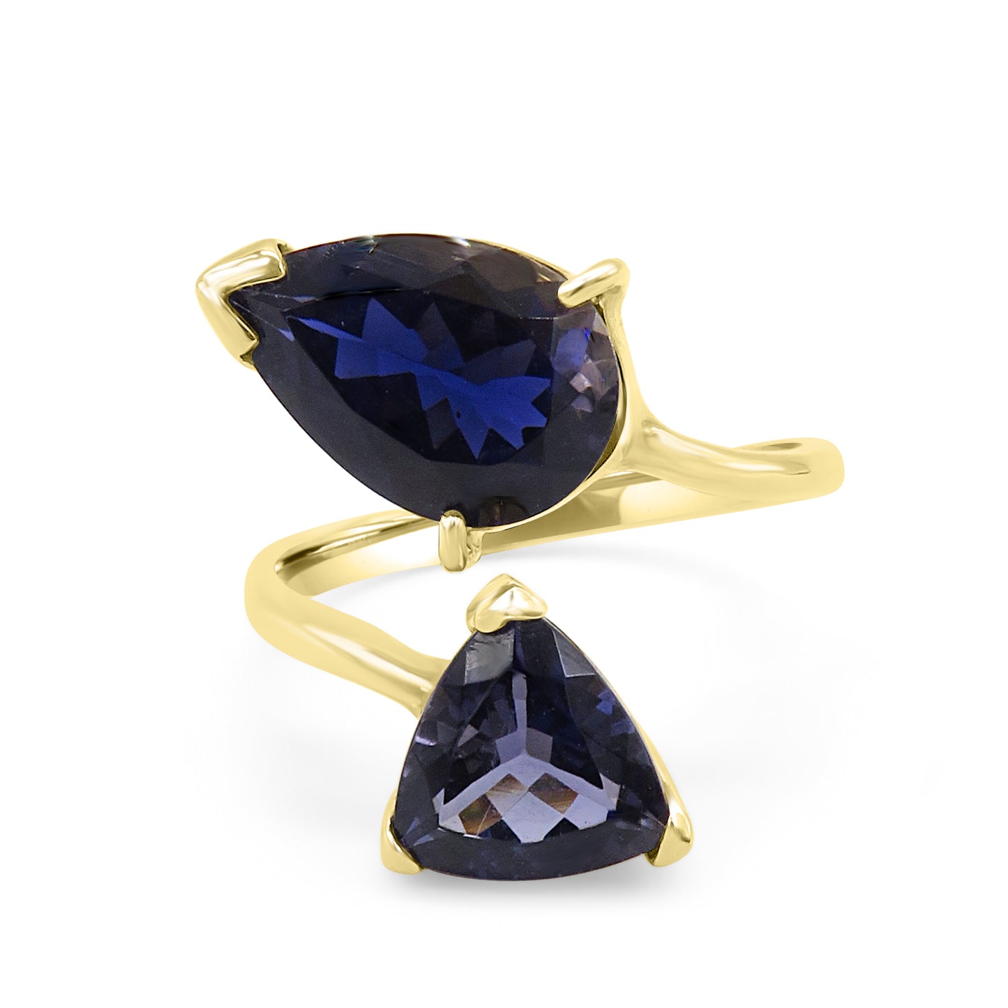 Gold Iolite Ring