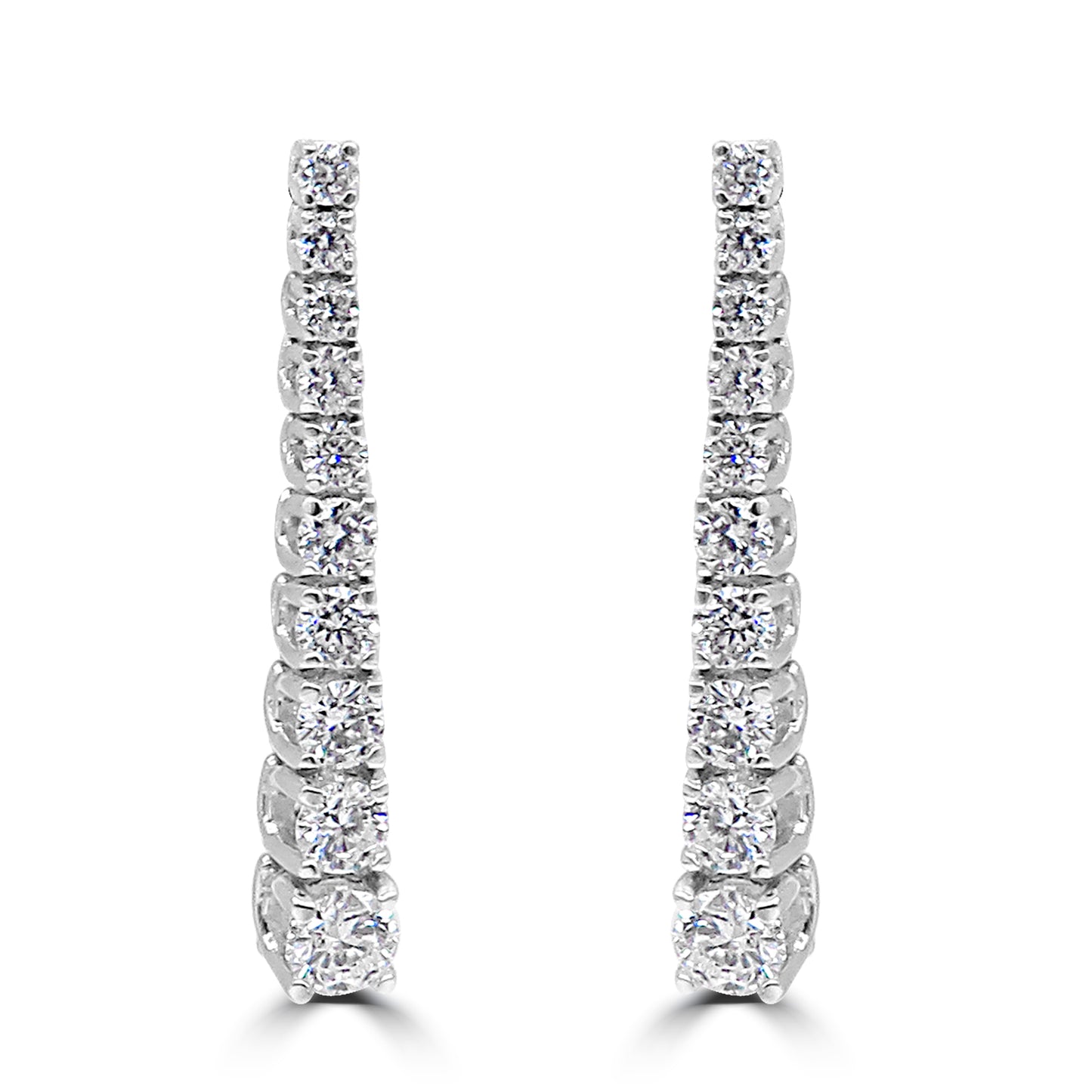 Graduated Diamond Earrings