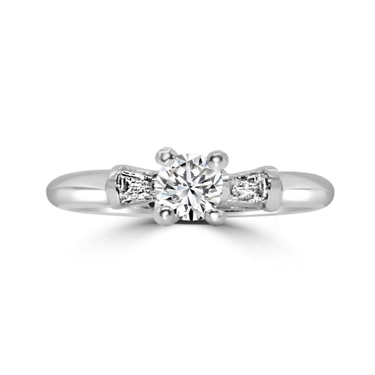 Gold and Diamond Engagement Ring