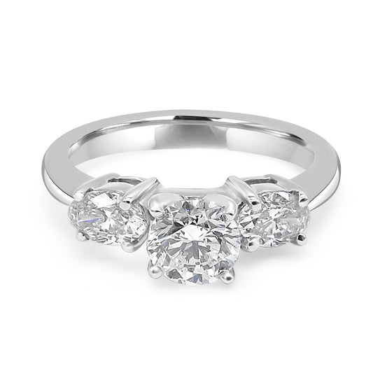Diamond Trilogy Engagement Ring