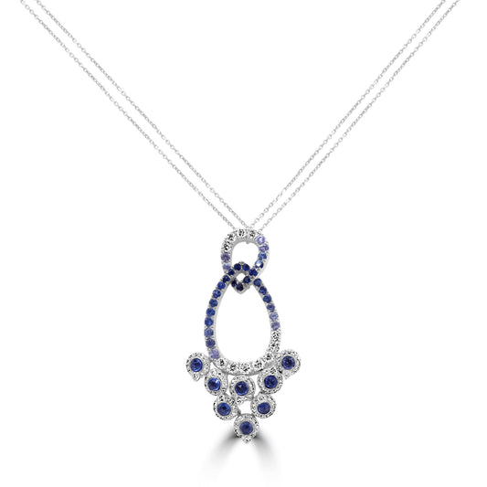 Sapphire and Diamond Necklace